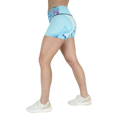 Leakproof Shorts | Mid-Rise | Aqua